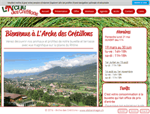 Tablet Screenshot of cretillons.ch